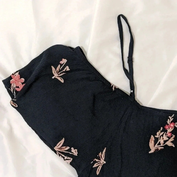 Billabong Summer Nights Top Floral Print, Color Black Size M - Picture 3 of 12